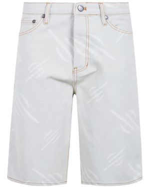Daily Paper Monogram Canvas Shorts - White