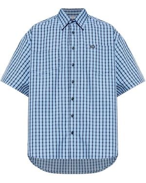 Vetements Check Pocket Shirt - Blue