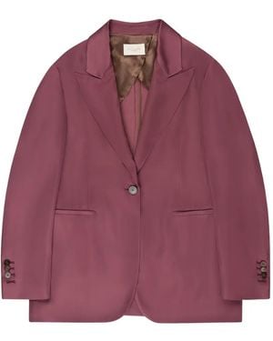 Montedoro Satin Blazer - Purple