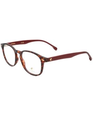 Carrera Logo-Detail Tortoiseshell-Effect Glasses - White