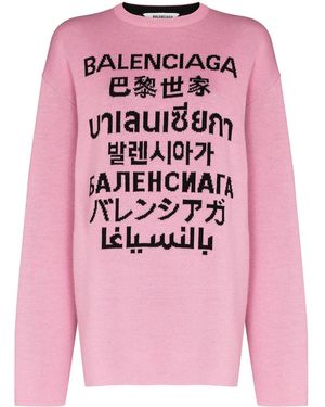 Balenciaga Truien en gebreide kleding voor dames in het Roze Lyst NL