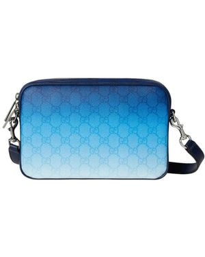 Gucci Monogram Ombré Messenger Bag - Blue