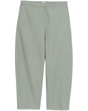 Jil Sander Logo-Embroidered Trousers - Green