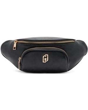 Liu Jo Sac Banane Zippé Médium À Plaque Logo - Noir