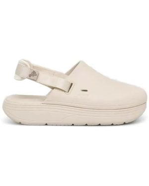 Suicoke Adjustable-Strap Mules - White