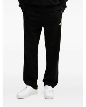 Just Cavalli Logo-Plaque Track Trousers - Black