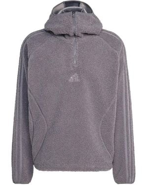 adidas Borg Fleece Teamgeist Hoodie - Grey