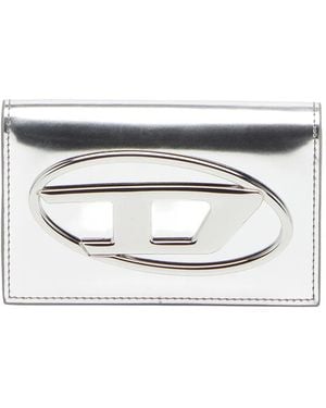 DIESEL Porte-Cartes 1Dr À Effet Métallisé - Blanc