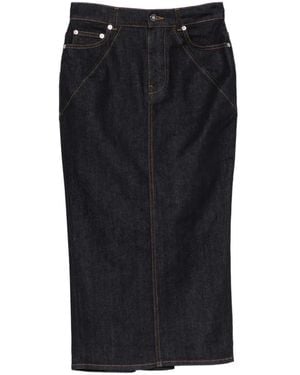 Givenchy Falda vaquera con cinco bolsillos - Negro