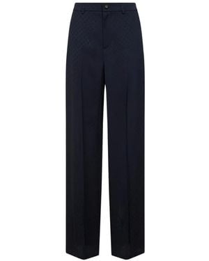 Gucci Diamond-Jacquard Pants - Blue