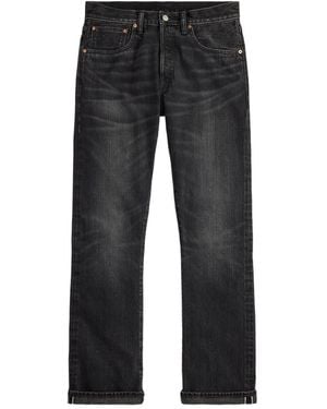 RRL Button-Fastening Cotton Trousers - Grey