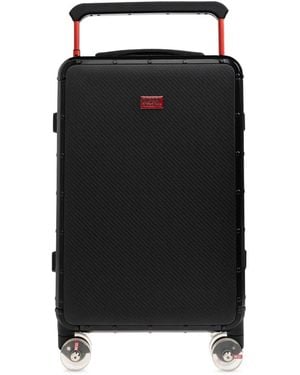 DIESEL Small Logo-Plaque Suitcase - Black