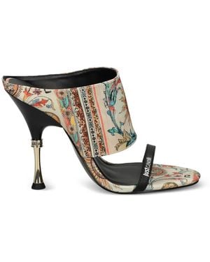 Just Cavalli Graphic-Print Sandals - White