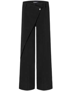Cambio Anais Wrap-Front Trousers - Black