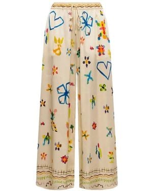 ALÉMAIS Sidi Silk Pants - Metallic