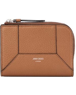 Jimmy Choo レザー 財布 - ブラウン
