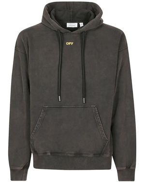 Off-White c/o Virgil Abloh Felpa Fallen Caravaggio Con Stampa Grafica - Nero