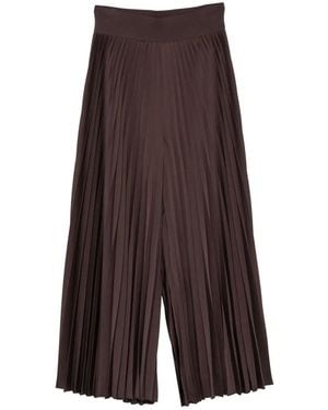 JOSEPH Pantalon Ella Crop Plissé - Marron