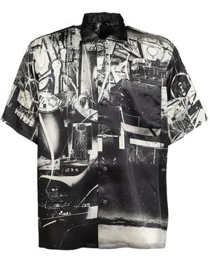 SHT The House Of Cosmic Horror Painting Shirt - Black