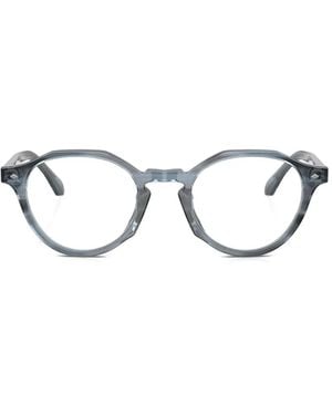 Giorgio Armani Round-Frame Glasses - Blue