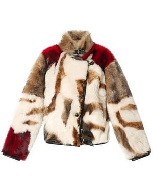 Isabel Marant Roama Shearling Jacket - Red