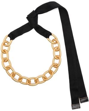 Plan C Chunky-Chain Necklace - Black