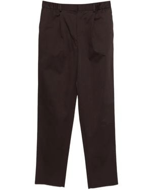 Agnona Pleat Detail Trousers - Brown