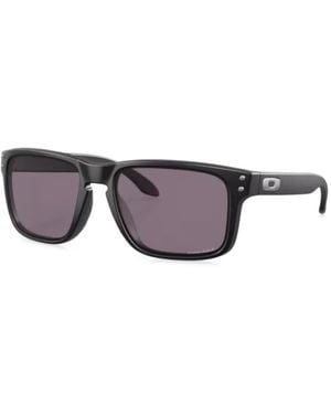 Oakley Sonnenbrille Mit Logo-Print - Schwarz