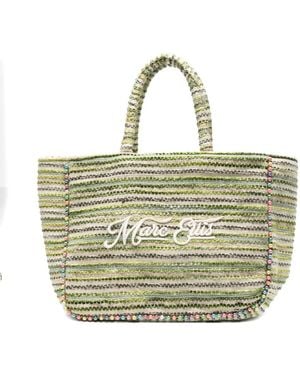 Marc Ellis Large Buby Striped Tote Bag - Metallic