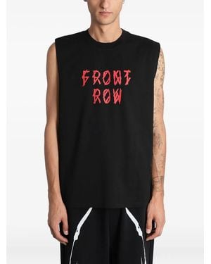 Mugler Débardeur À Imprimé Graphique - Noir