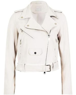 DESA NINETEENSEVENTYTWO Notched Belted Jacket - White