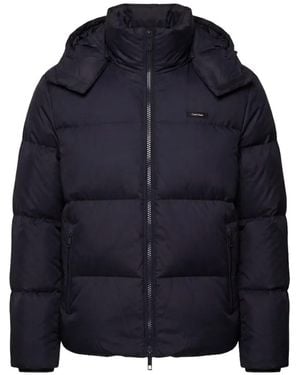 Calvin Klein Hooded Padded Jacket - Blue