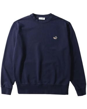 Edmmond Studios Duck-Patch Sweatshirt - Blue