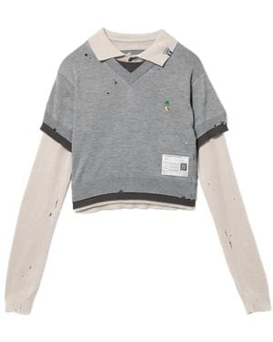 Maison Mihara Yasuhiro Triple-Layered Sweater - Grey