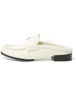 Givenchy 4G Logo-Plaque Mules - White
