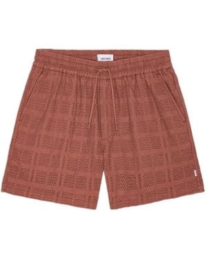 Les Deux Charlie Drawstring Shorts - Red