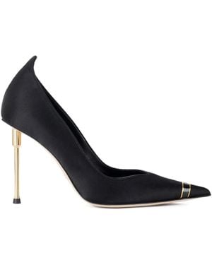 Elisabetta Franchi Pointed-Toe Satin Court Shoes - Blue