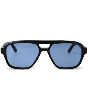 Retrosuperfuture Gafas De Sol Maneval Con Montura Piloto - Azul