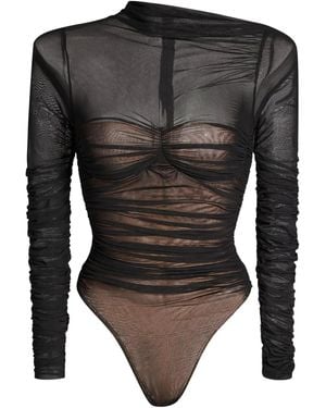 SER.O.YA Body Mila Con Ruches - Grigio