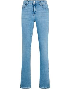 Liu Jo Slim-Fit Jeans Met Stras - Blauw