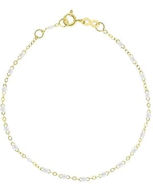Gigi Clozeau 18Kt Bead Classic Gigi Bracelet - White