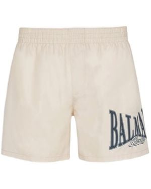 Balmain Bañador Estampado - Blanco