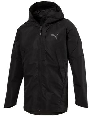 PUMA Hooded Raincoat - Black