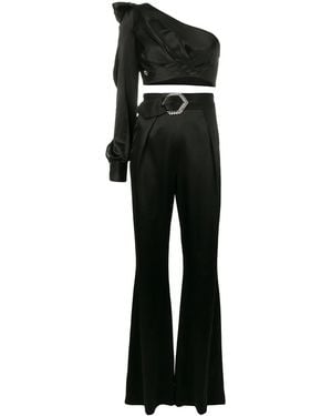 Philipp Plein One Shoulder Jumpsuit - Black