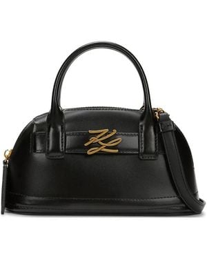 KARL LAGERFELD K/Autograph Bowling Tote Bag - Schwarz