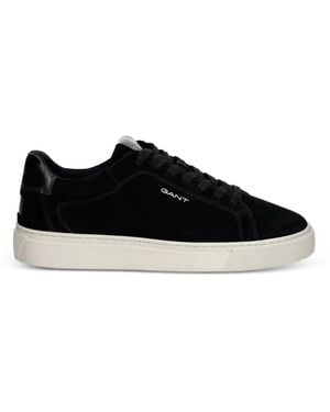 GANT Mc Julien Suede Logo-Print Trainers - Black
