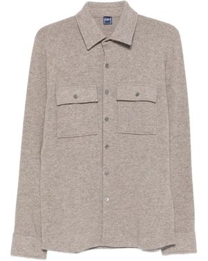 Fedeli Cashmere Shirt Jacket - Grey