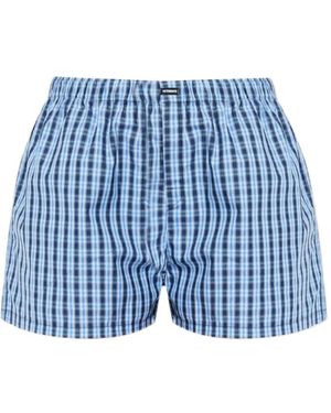 Vetements Karierte Boxershorts - Blau