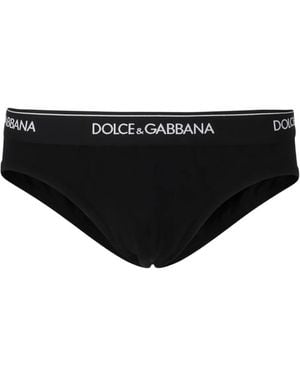 Dolce & Gabbana Logo Briefs - Black