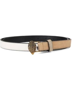 Kurt Geiger Eagle-Head Buckle Belt - White